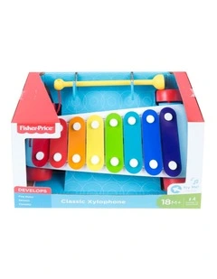Fisher-Price Classic Xylophone Toddler Pretend Musical Instrument Pull Toy