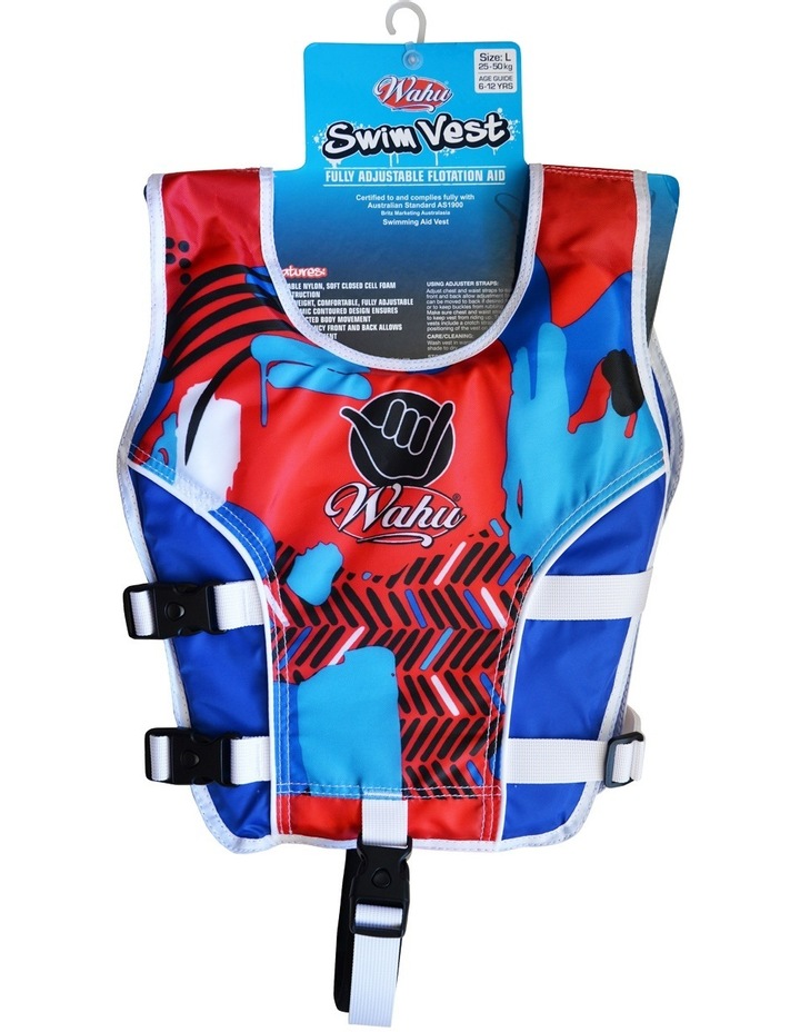 WAHU SWIM SAFETY VEST LARGE Swimwear Buoyancy Float Floatation Aid Suit