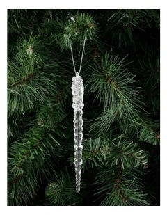 Luxe Christmas Acrylic Icicle Ornament