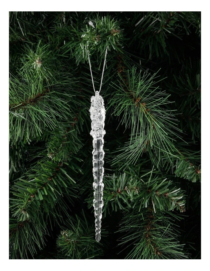 Luxe Christmas Acrylic Icicle Ornament image 1