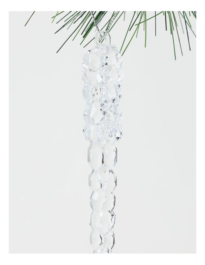 Luxe Christmas Acrylic Icicle Ornament image 2