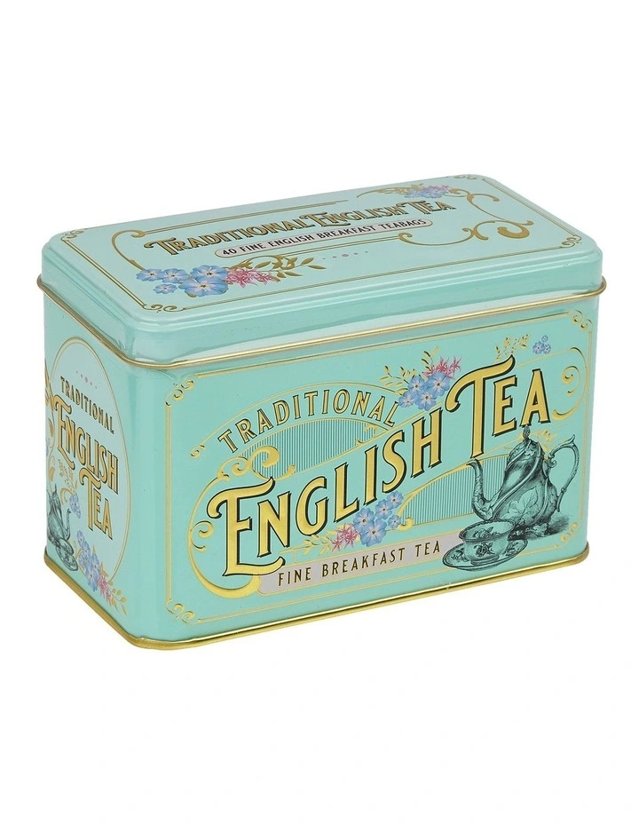 English Breakfast Green Vintage Tin image 1