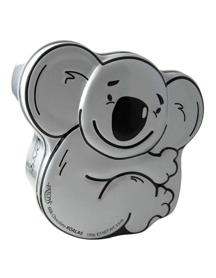 Milk Chocolate Koala Shaped Koala Gift Tin 100g image 1