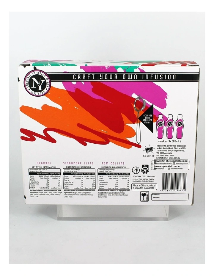 Negroni, Singapore Sling and Tom Collins Gin 3 Pack Sampler image 2