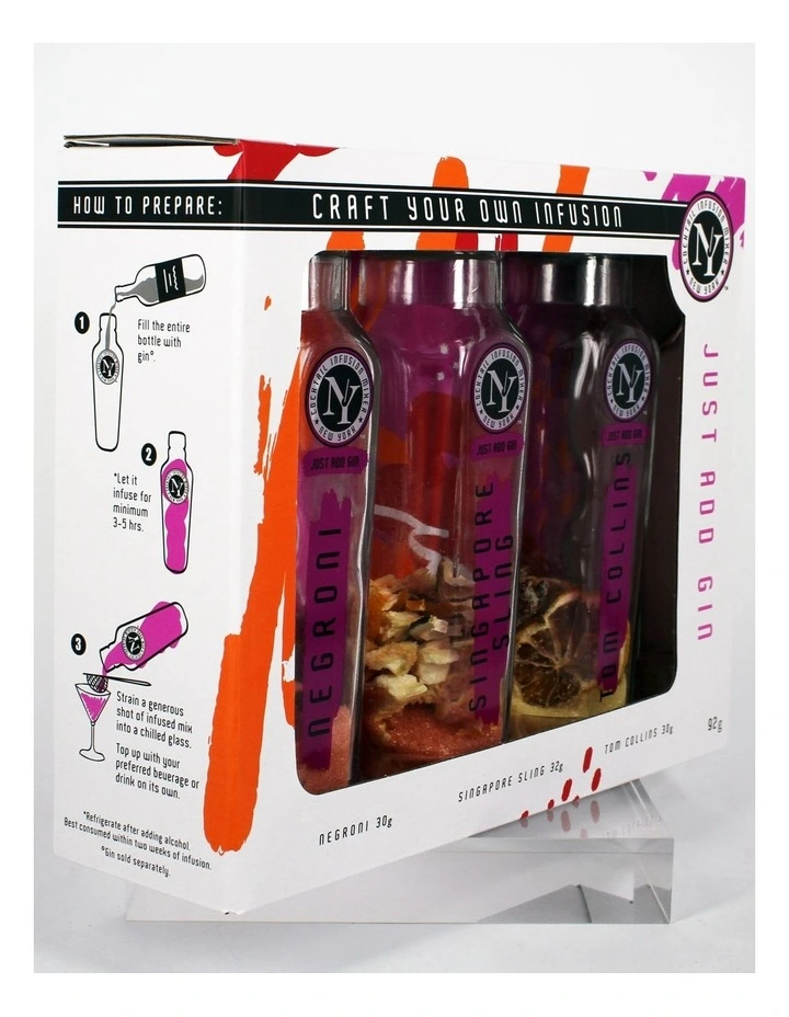 Negroni, Singapore Sling and Tom Collins Gin 3 Pack Sampler image 3