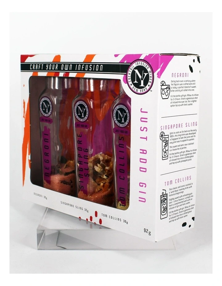 Negroni, Singapore Sling and Tom Collins Gin 3 Pack Sampler image 4