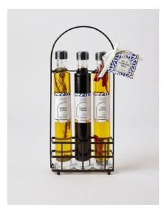 Flavoursome Oil & Vinegar Trio in Metal Rack 525ml