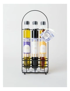 Flavoursome Oil & Vinegar Trio in Metal Rack 525ml