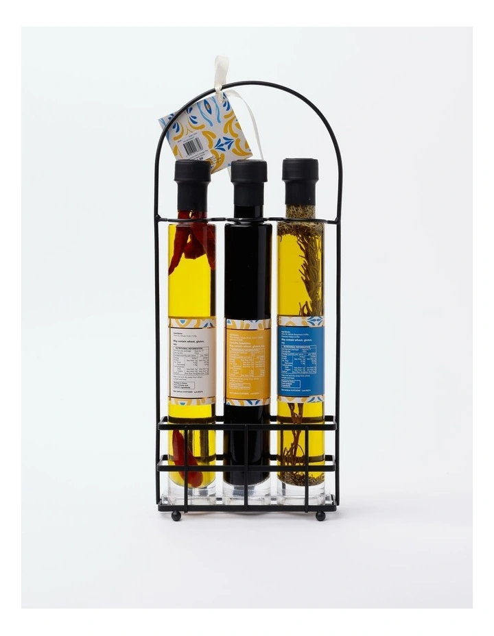 Flavoursome Oil & Vinegar Trio in Metal Rack 525ml image 4
