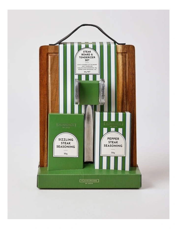 Flavoursome Steak Board and Tenderizer Set 60g image 1