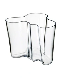Alvar Aalto 12cm Glass Vase Clear