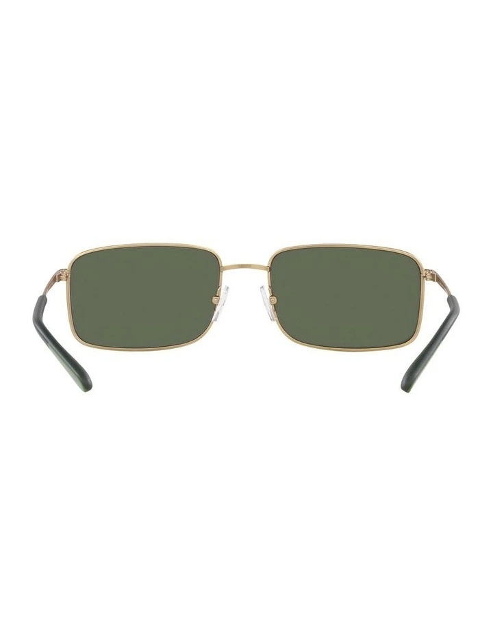 Armani Exchange AX2044S Black Sunglasses | Golden Lens image 7