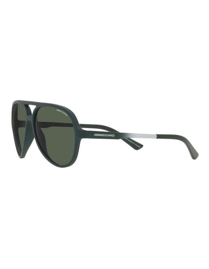 Polarised AX4133S Sunglasses in Green image 3