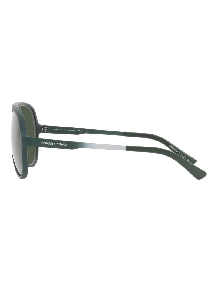 Polarised AX4133S Sunglasses in Green image 4