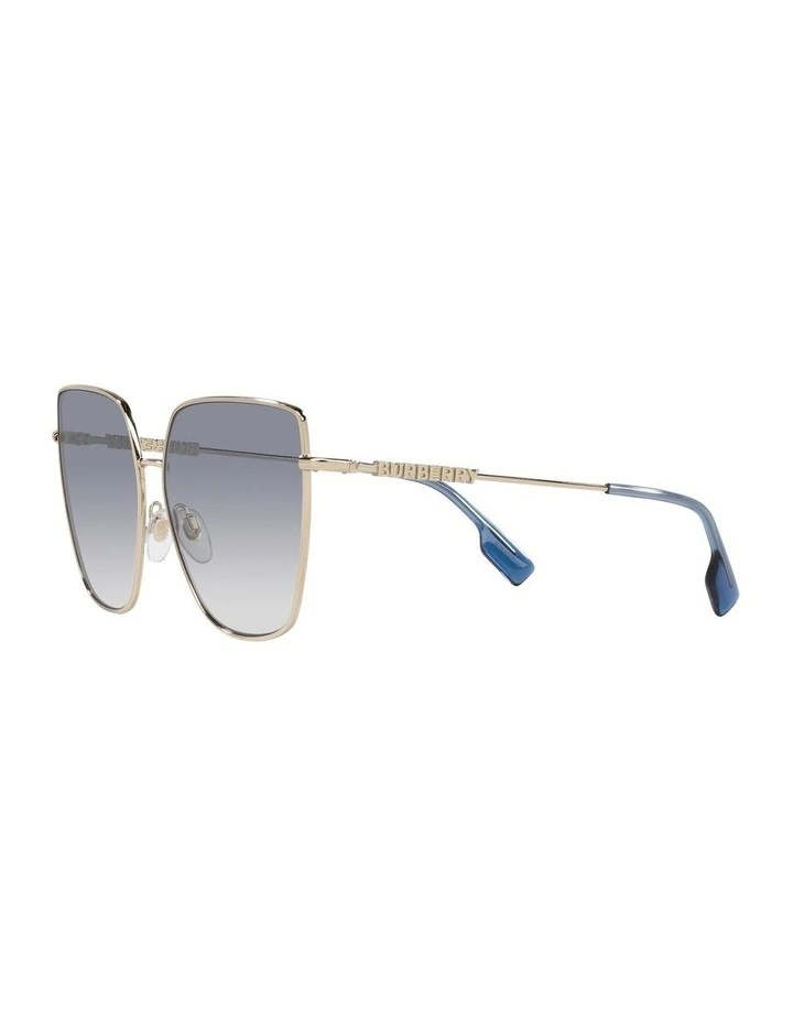 Burberry Alexis Gold Sunglasses | Violet Lens image 3