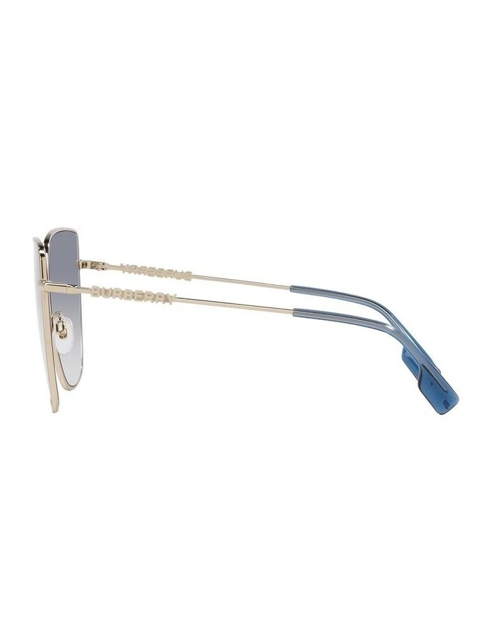Burberry Alexis Gold Sunglasses | Violet Lens image 4