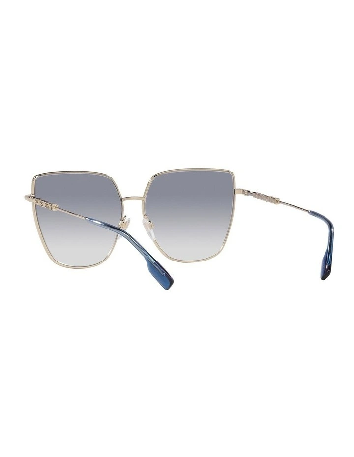 Burberry Alexis Gold Sunglasses | Violet Lens image 6