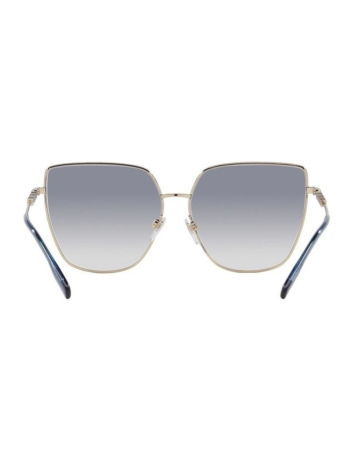 Burberry Alexis Gold Sunglasses | Violet Lens image 7