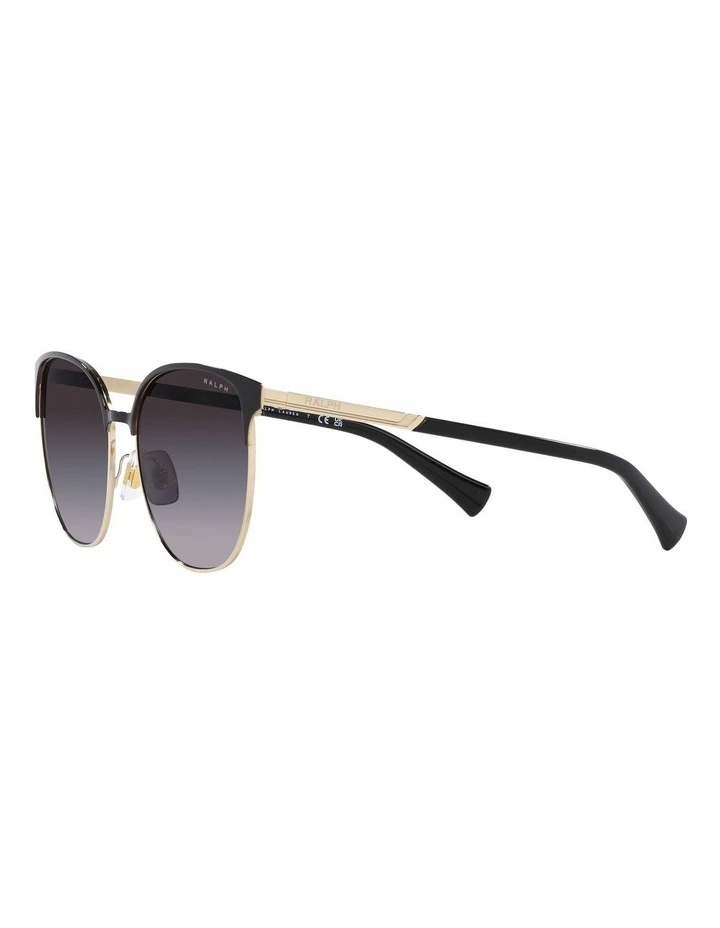 Ralph RA4140 Sunglasses In Gold | Black Lens image 3