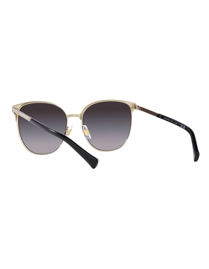 Ralph RA4140 Sunglasses In Gold | Black Lens image 6