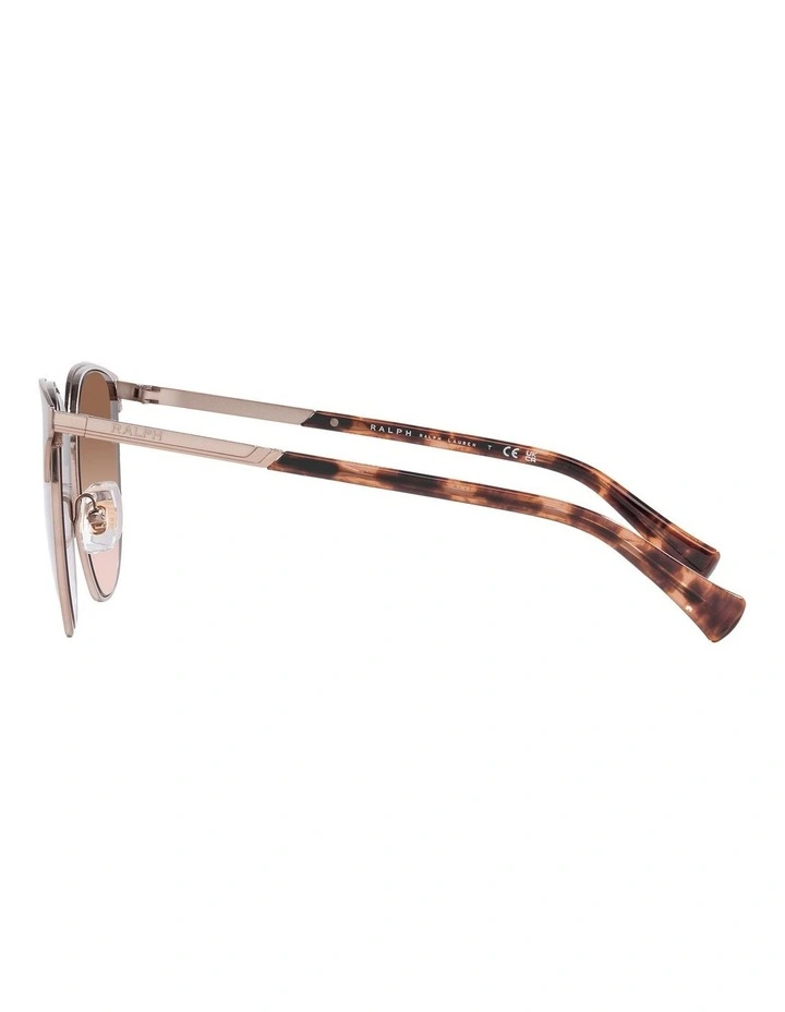 Ralph RA4140 57mm Sunglasses In Gold image 4