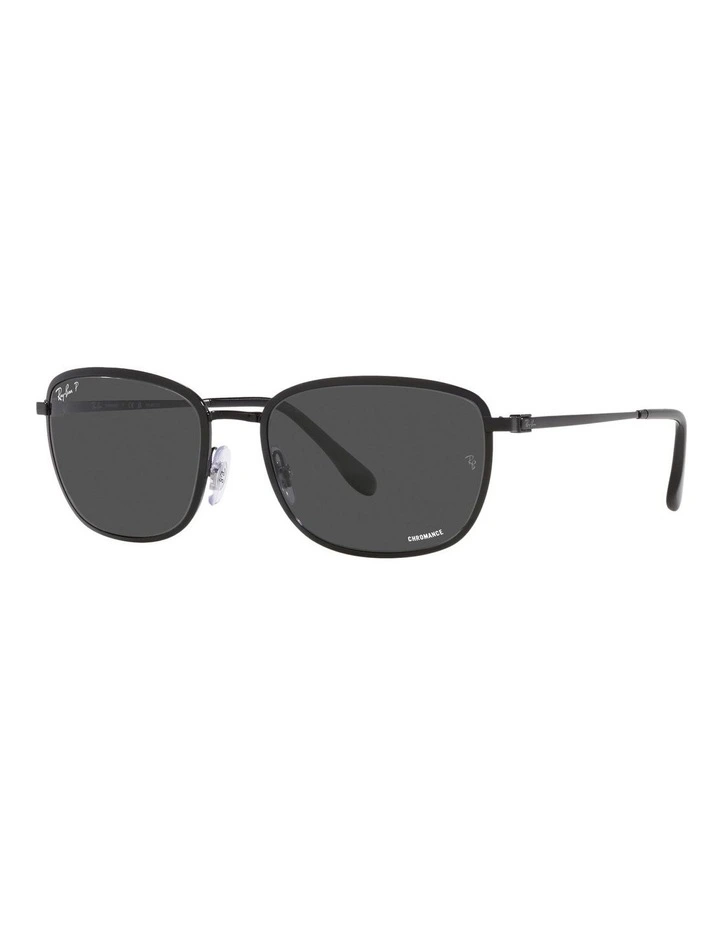 RB3705 Chromance Polarised Sunglasses in Black image 1