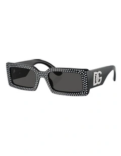 DG4447B Sunglasses in Black