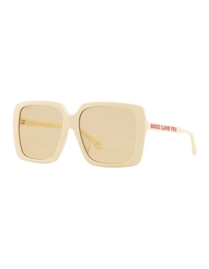 GG0567SAN Sunglasses in Beige image 1
