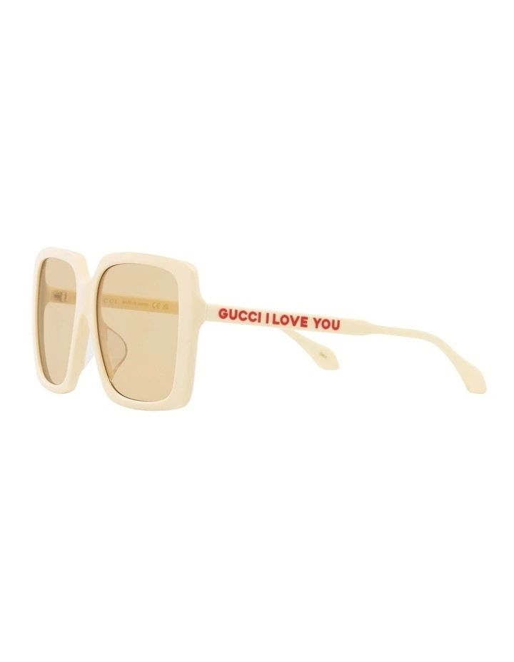 GG0567SAN Sunglasses in Beige image 3