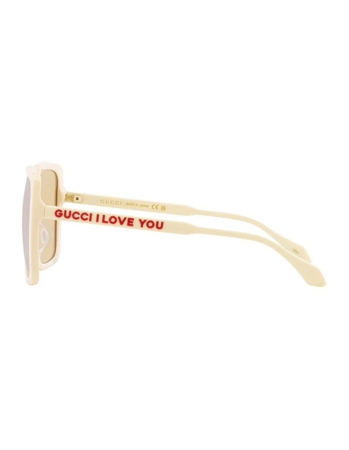 GG0567SAN Sunglasses in Beige image 4