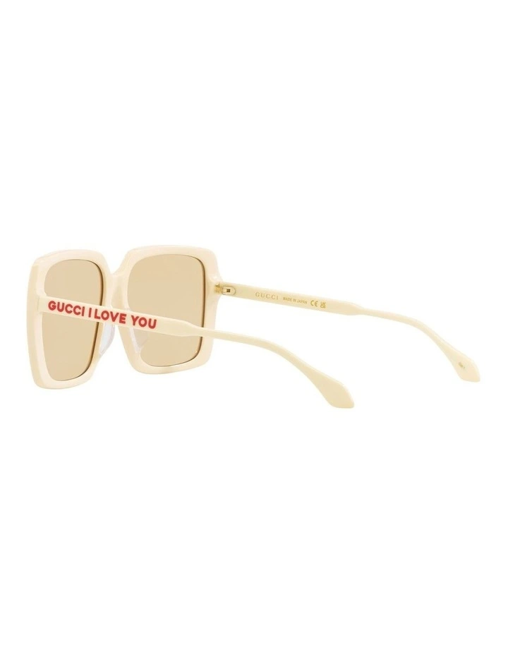 GG0567SAN Sunglasses in Beige image 5