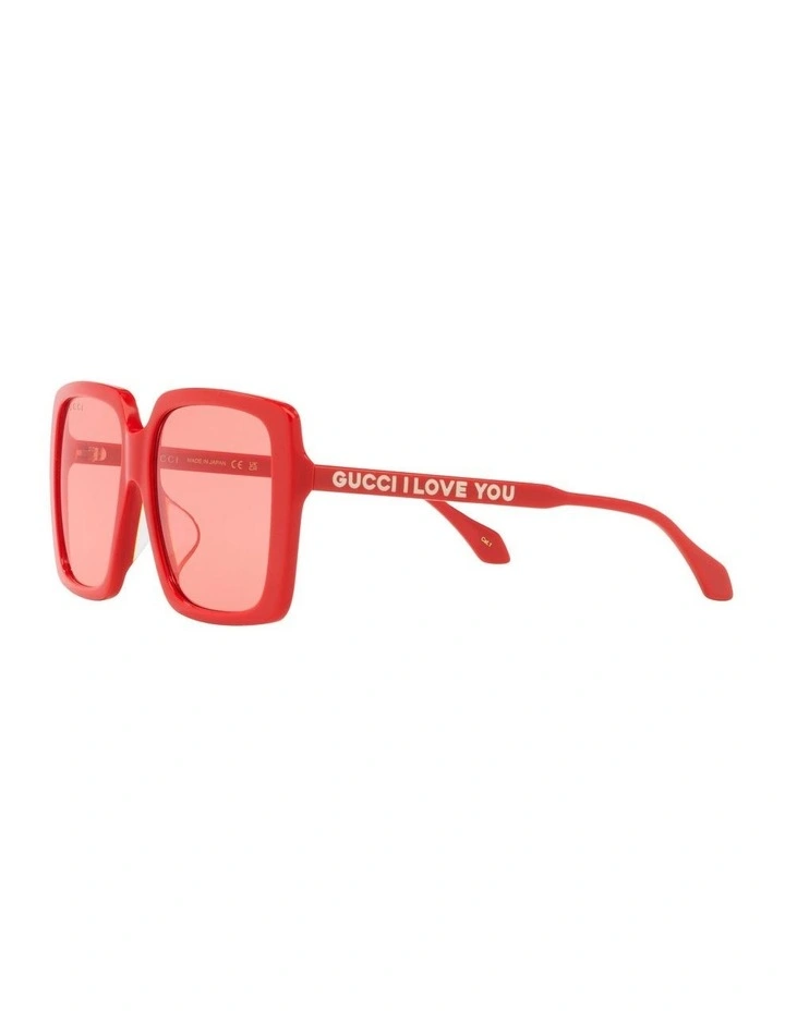 GG0567SAN Sunglasses in Red image 3