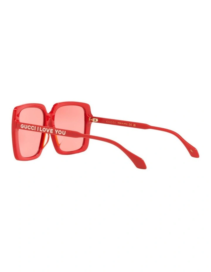 GG0567SAN Sunglasses in Red image 5