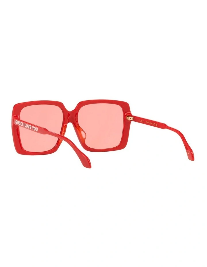 GG0567SAN Sunglasses in Red image 6