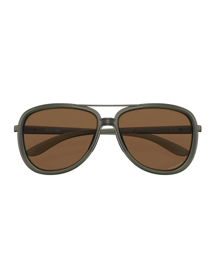 Split Time Sunglasses in Green image 5