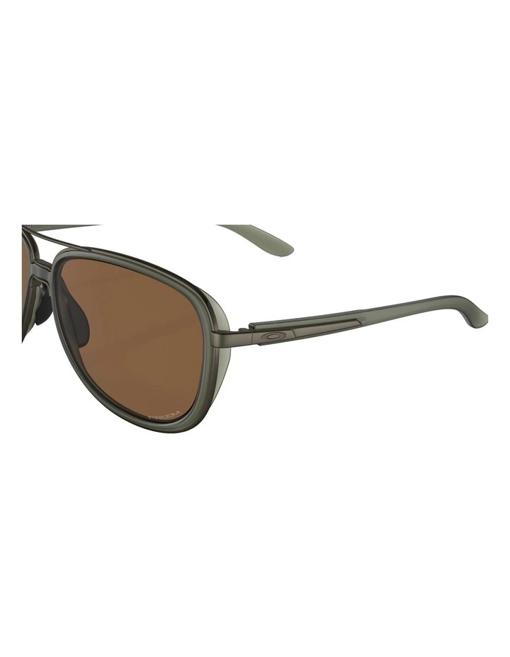 Split Time Sunglasses in Green image 6