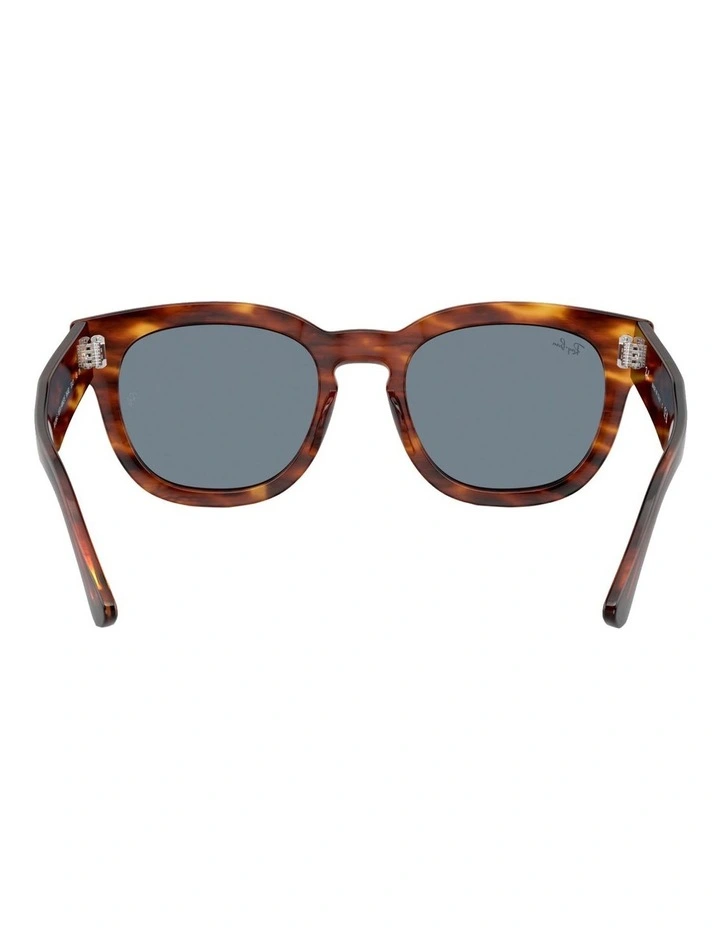 Ray-Ban High Fit Mega Hawkeye Sunglasses In Brown image 4