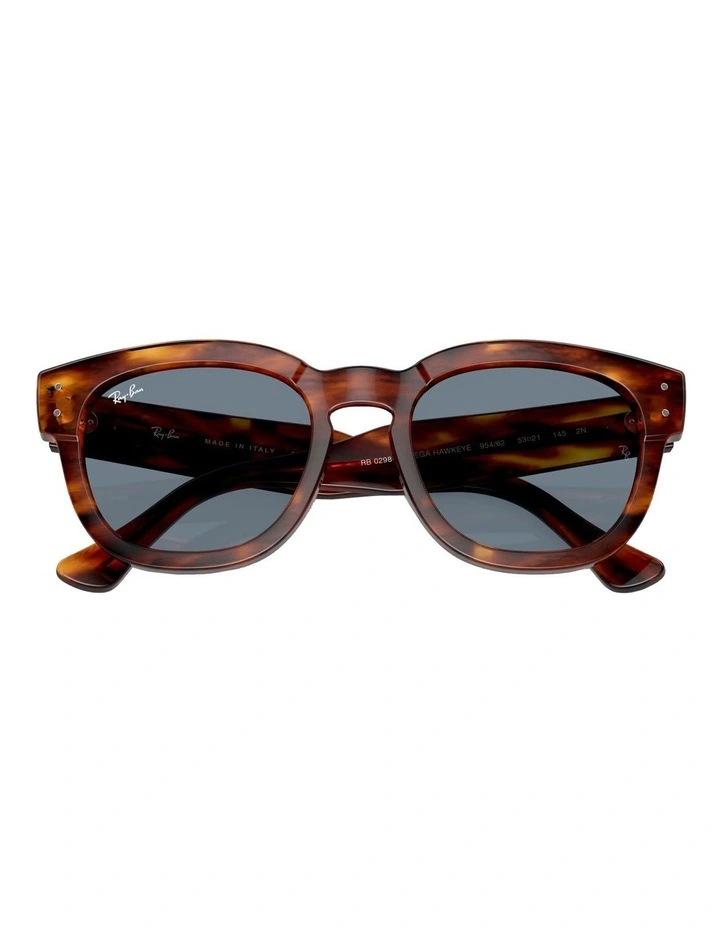 Ray-Ban High Fit Mega Hawkeye Sunglasses In Brown image 5