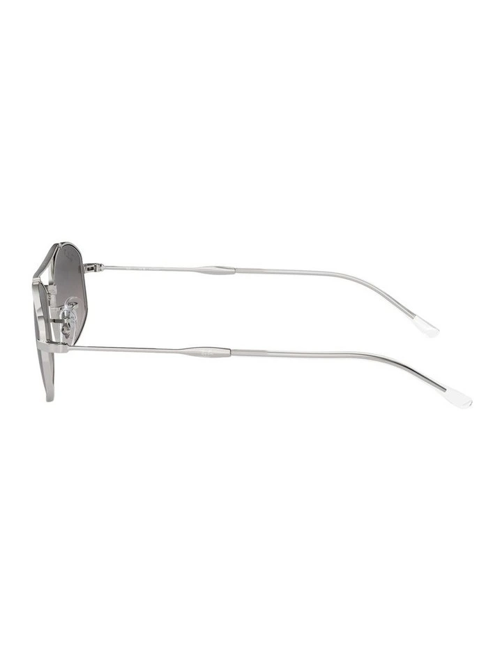 Polarised RB3719 Sunglasses in Silver image 3