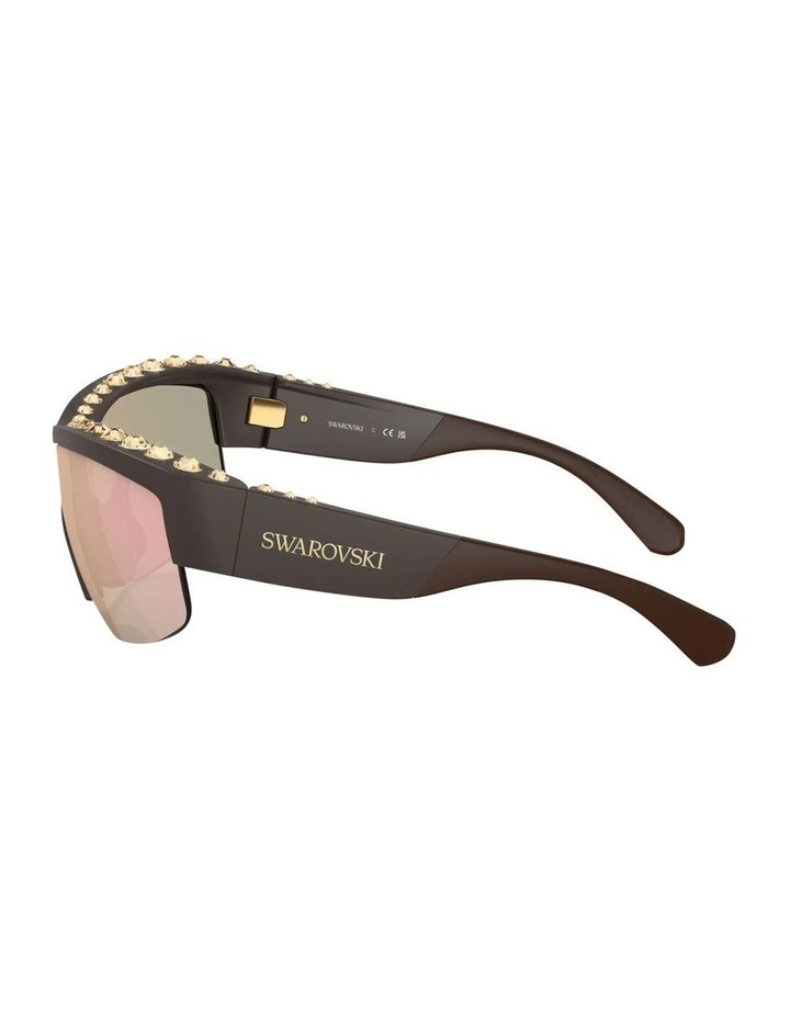 SK6014 Sunglasses in Brown image 3