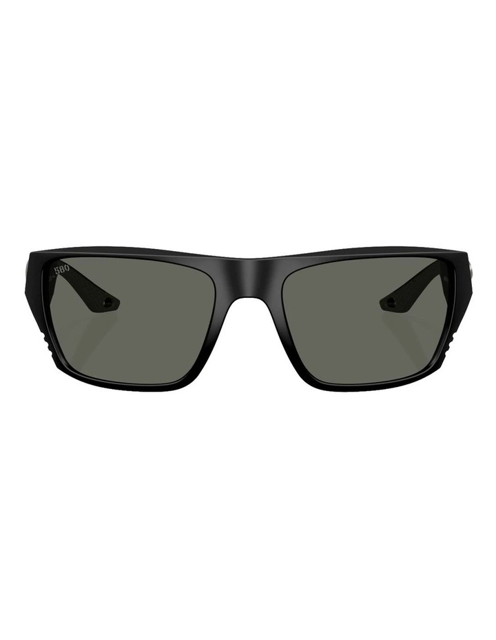 Finlet Injected Polarised Sunglasses in Black image 2