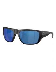 Finlet Injected Polarised Sunglasses in Black
