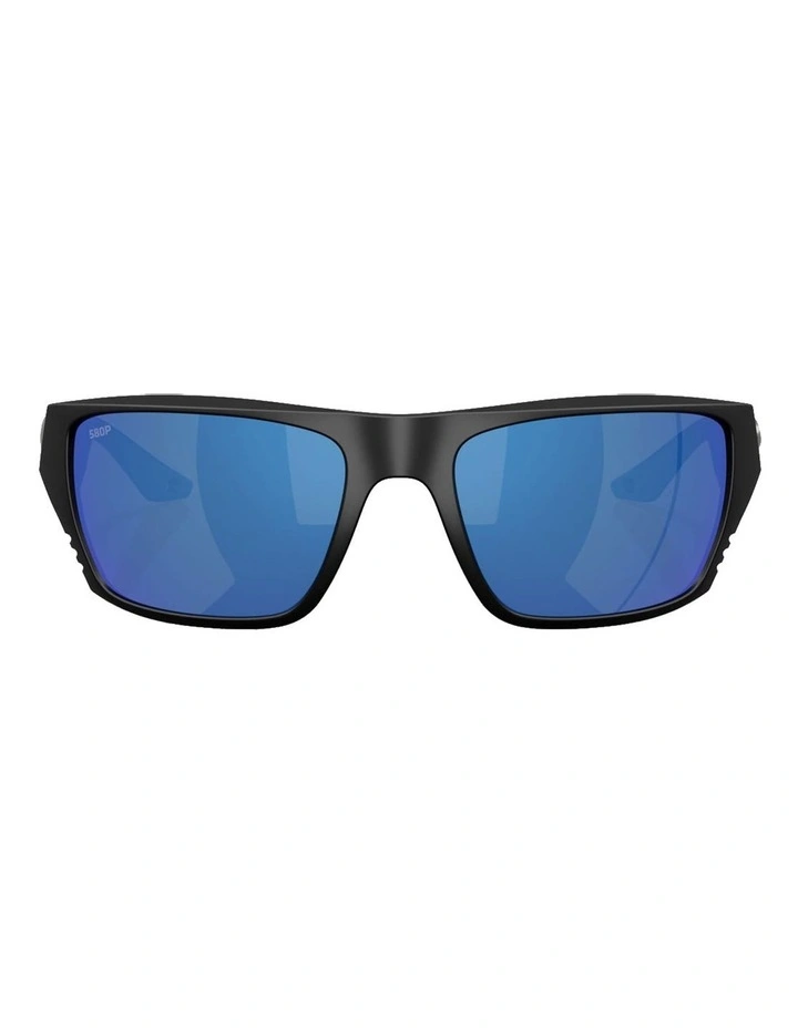 Finlet Injected Polarised Sunglasses in Black image 2