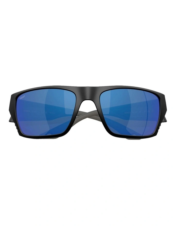 Finlet Injected Polarised Sunglasses in Black image 5