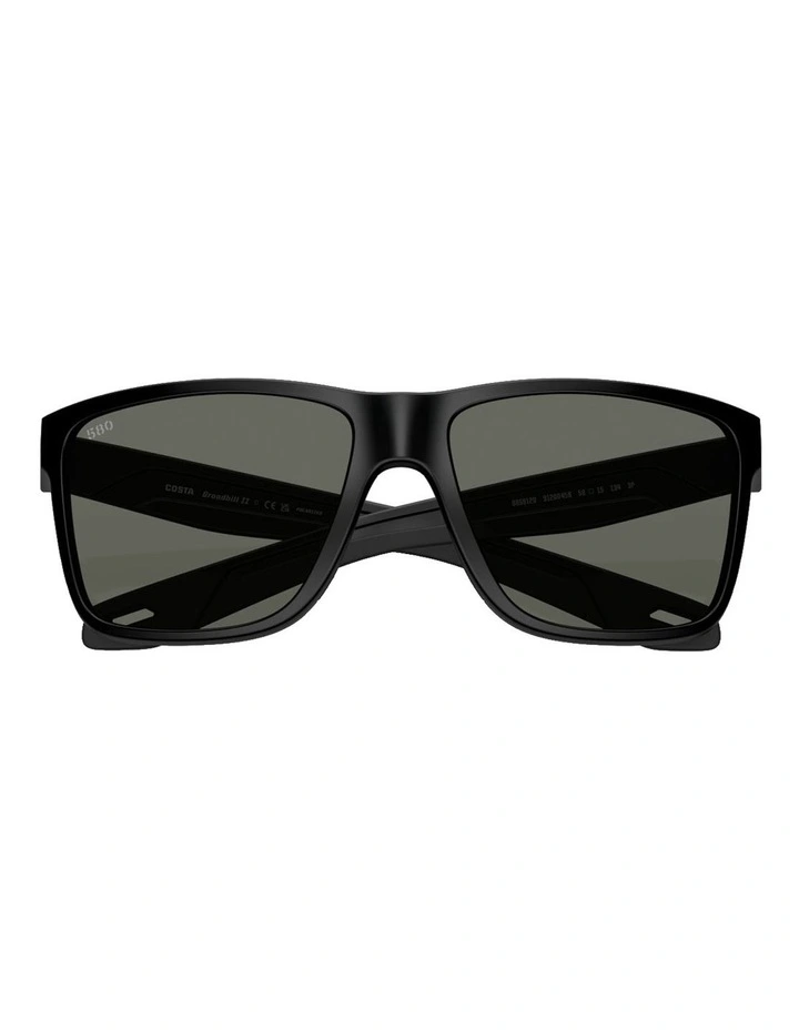 Broadbill II Injected Polarised Sunglasses in Black image 5