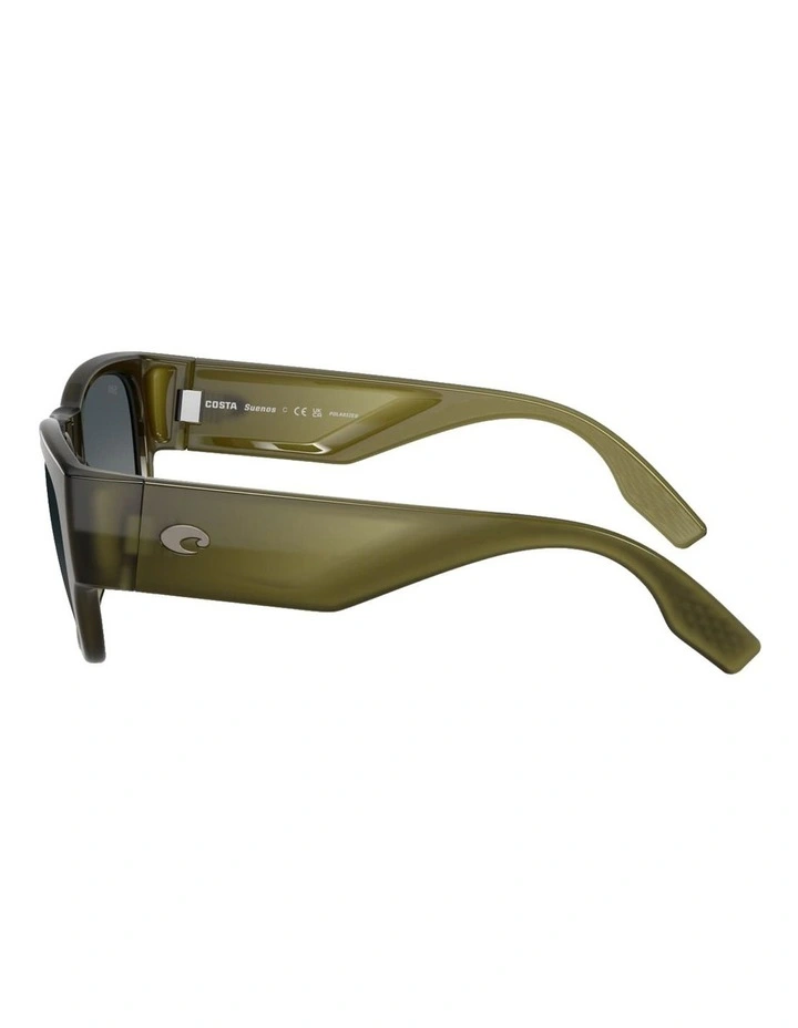 Suenos Injected Polarised Sunglasses in Green image 3