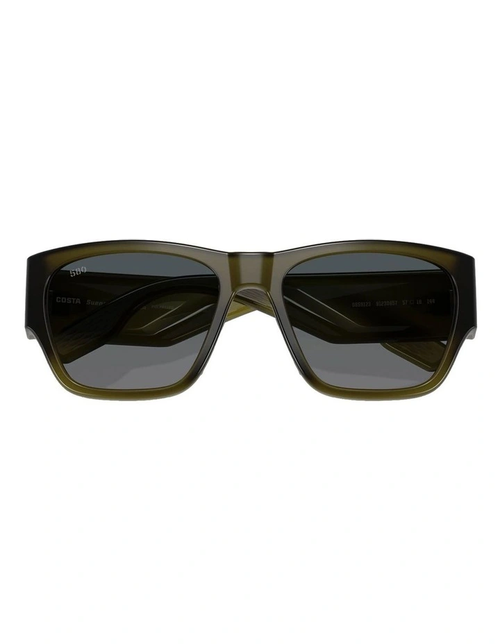 Suenos Injected Polarised Sunglasses in Green image 5