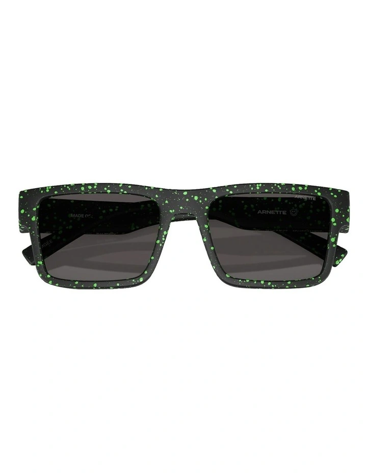 Omgee Injected Sunglasses in Matte Black/Gekko Green Splatter image 5