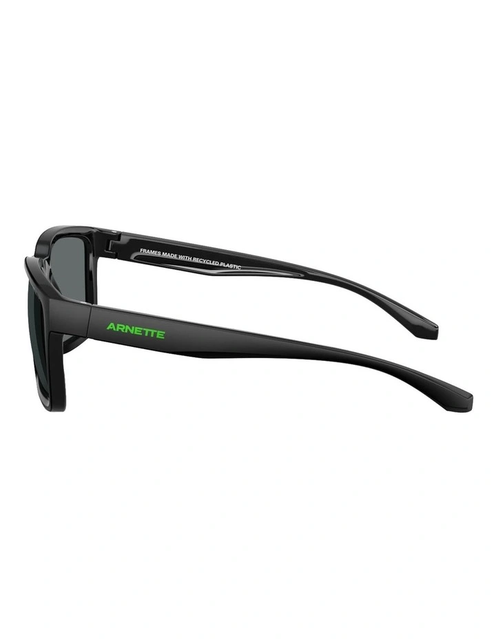 Plot Twist Injected Polarised Sunglasses in Black image 3