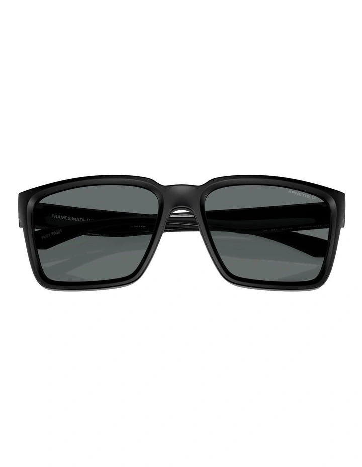 Plot Twist Injected Polarised Sunglasses in Black image 5